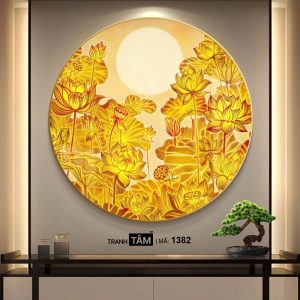 Hoa Sen | Tranh hộp đèn cao cấp | Mã tranh 1382 | Tranh TÂM - Ảnh 4