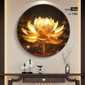 Hoa Sen | Tranh hộp đèn cao cấp | Mã tranh 1383 | Tranh TÂM - Ảnh 5