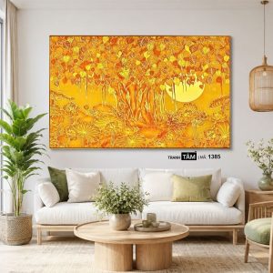 Cây bồ đề | Tranh hộp đèn cao cấp | Mã tranh 1385 | Tranh TÂM - Ảnh 4