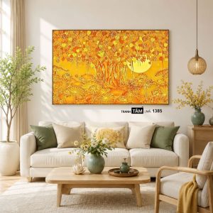 Cây bồ đề | Tranh hộp đèn cao cấp | Mã tranh 1385 | Tranh TÂM - Ảnh 3