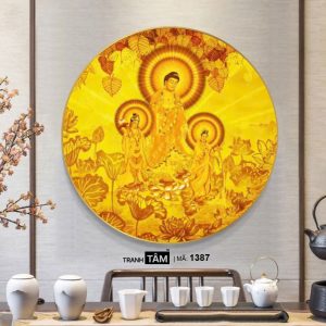 Alternative view of Tây phương tiếp dẫn | Tranh hộp đèn cao cấp | Mã tranh 1387 | Tranh TÂM
