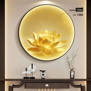 Hoa Sen | Tranh hộp đèn cao cấp | Mã tranh 1388 | Tranh TÂM - Ảnh 5