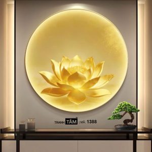 Hoa Sen | Tranh hộp đèn cao cấp | Mã tranh 1388 | Tranh TÂM - Ảnh 4