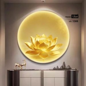 Hoa Sen | Tranh hộp đèn cao cấp | Mã tranh 1388 | Tranh TÂM - Ảnh 3