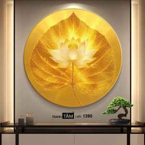 Hoa Sen | Tranh hộp đèn cao cấp | Mã tranh 1390 | Tranh TÂM - Ảnh 4
