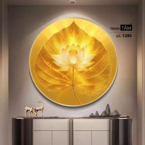 Hoa Sen | Tranh hộp đèn cao cấp | Mã tranh 1390 | Tranh TÂM - Ảnh 3