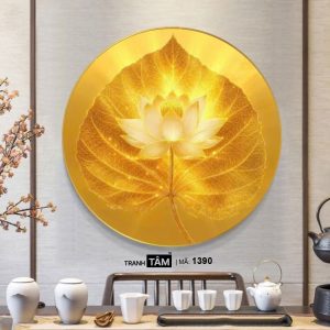 Alternative view of Hoa Sen | Tranh hộp đèn cao cấp | Mã tranh 1390 | Tranh TÂM