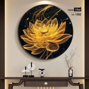 Hoa Sen | Tranh hộp đèn cao cấp | Mã tranh 1392 | Tranh TÂM - Ảnh 3