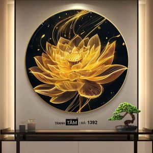 Hoa Sen | Tranh hộp đèn cao cấp | Mã tranh 1392 | Tranh TÂM - Ảnh 5