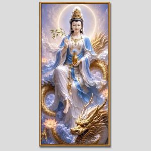 Quán Thế Âm Bồ Tát | Tranh hộp đèn cao cấp | Mã tranh 1393 | Tranh TÂM
