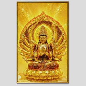 Chuẩn Đề Bồ Tát | Tranh hộp đèn cao cấp | Mã tranh 1394 | Tranh TÂM