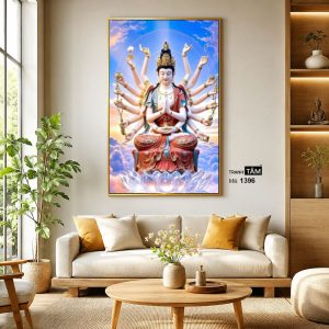 Chuẩn Đề Bồ Tát | Tranh hộp đèn cao cấp | Mã tranh 1396 | Tranh TÂM - Ảnh 3