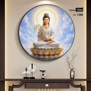 Quán Thế Âm Bồ Tát | Tranh hộp đèn cao cấp | Mã tranh 1399 | Tranh TÂM - Ảnh 5