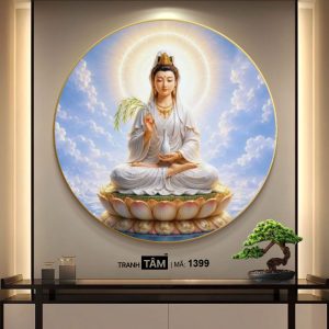 Quán Thế Âm Bồ Tát | Tranh hộp đèn cao cấp | Mã tranh 1399 | Tranh TÂM - Ảnh 4