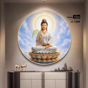 Quán Thế Âm Bồ Tát | Tranh hộp đèn cao cấp | Mã tranh 1399 | Tranh TÂM - Ảnh 3