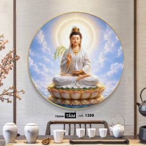 Alternative view of Quán Thế Âm Bồ Tát | Tranh hộp đèn cao cấp | Mã tranh 1399 | Tranh TÂM
