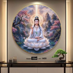 Quán Thế Âm Bồ Tát | Tranh hộp đèn cao cấp | Mã tranh 1400 | Tranh TÂM - Ảnh 4