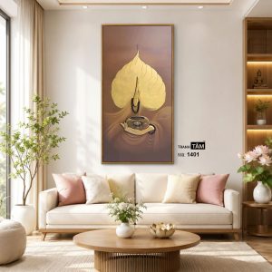 Lá bồ đề | Tranh hộp đèn cao cấp | Mã tranh 1401 | Tranh TÂM - Ảnh 3