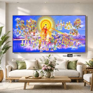 Tây phương tiếp dẫn | Tranh hộp đèn cao cấp | Mã tranh 1402 | Tranh TÂM - Ảnh 5