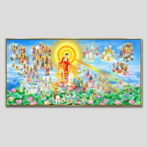 Tây phương tiếp dẫn | Tranh hộp đèn cao cấp | Mã tranh 1403 | Tranh TÂM