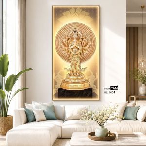 Quán Thế Âm Bồ Tát (thiên thủ, thiên nhãn) | Tranh hộp đèn cao cấp | Mã tranh 1404 | Tranh TÂM - Ảnh 5