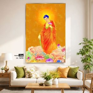 Alternative view of Phật A Di Đà | Tranh hộp đèn cao cấp | Mã tranh 1410 | Tranh TÂM