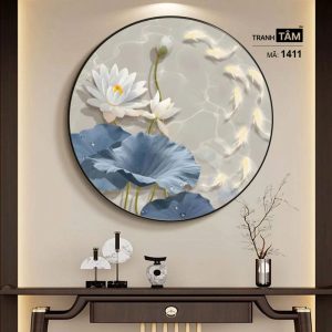 Hoa Sen | Tranh hộp đèn cao cấp | Mã tranh 1411 | Tranh TÂM - Ảnh 5