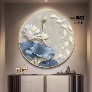 Hoa Sen | Tranh hộp đèn cao cấp | Mã tranh 1411 | Tranh TÂM - Ảnh 3