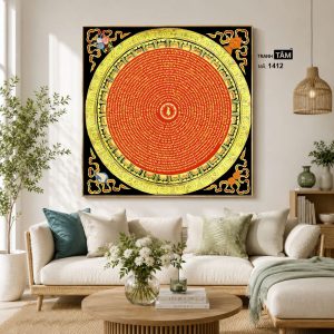 Tranh Mandala (Mạn-đà-la) | Tranh hộp đèn cao cấp | Mã tranh 1412 | Tranh TÂM - Ảnh 3
