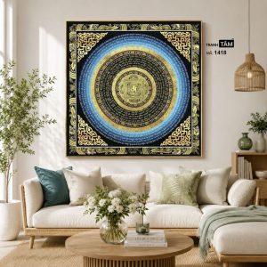 Tranh Mandala (Mạn-đà-la) | Tranh hộp đèn cao cấp | Mã tranh 1418 | Tranh TÂM - Ảnh 3