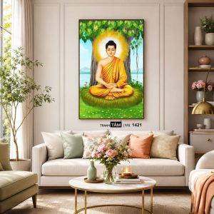 Phật Thích Ca Mâu Ni | Tranh hộp đèn cao cấp | Mã tranh 1421 | Tranh TÂM - Ảnh 5