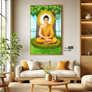 Phật Thích Ca Mâu Ni | Tranh hộp đèn cao cấp | Mã tranh 1421 | Tranh TÂM - Ảnh 3