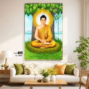 Alternative view of Phật Thích Ca Mâu Ni | Tranh hộp đèn cao cấp | Mã tranh 1421 | Tranh TÂM