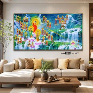 Tây phương tiếp dẫn | Tranh hộp đèn cao cấp | Mã tranh 1422 | Tranh TÂM - Ảnh 4