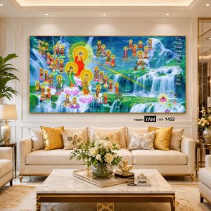 Tây phương tiếp dẫn | Tranh hộp đèn cao cấp | Mã tranh 1422 | Tranh TÂM - Ảnh 3