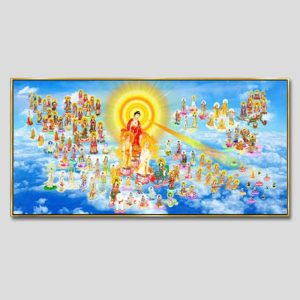Tây phương tiếp dẫn | Tranh hộp đèn cao cấp | Mã tranh 1424 | Tranh TÂM