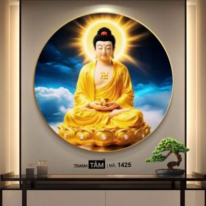 Phật A Di Đà | Tranh hộp đèn cao cấp | Mã tranh 1425 | Tranh TÂM - Ảnh 4