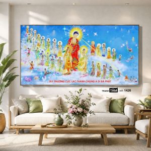 Tây phương tiếp dẫn | Tranh hộp đèn cao cấp | Mã tranh 1426 | Tranh TÂM - Ảnh 5
