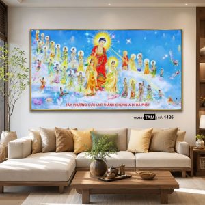 Tây phương tiếp dẫn | Tranh hộp đèn cao cấp | Mã tranh 1426 | Tranh TÂM - Ảnh 4