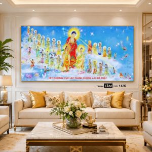 Tây phương tiếp dẫn | Tranh hộp đèn cao cấp | Mã tranh 1426 | Tranh TÂM - Ảnh 3