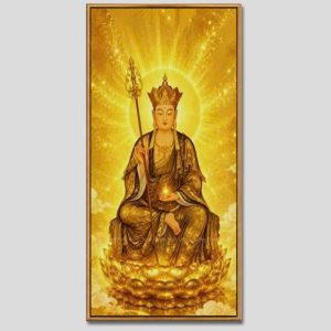 Địa Tạng Vương Bồ Tát | Tranh hộp đèn cao cấp | Mã tranh 1427 | Tranh TÂM