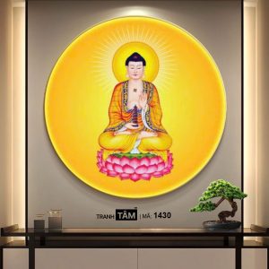 Phật A Di Đà | Tranh hộp đèn cao cấp | Mã tranh 1430 | Tranh TÂM - Ảnh 4
