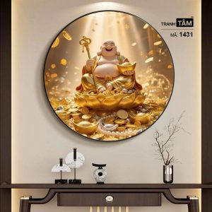 Phật Di Lặc | Tranh hộp đèn cao cấp | Mã tranh 1431 | Tranh TÂM - Ảnh 5