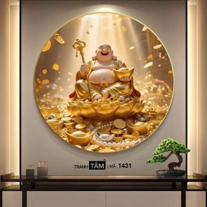Phật Di Lặc | Tranh hộp đèn cao cấp | Mã tranh 1431 | Tranh TÂM - Ảnh 4