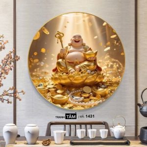 Alternative view of Phật Di Lặc | Tranh hộp đèn cao cấp | Mã tranh 1431 | Tranh TÂM
