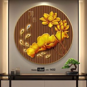 Hoa Sen | Tranh hộp đèn cao cấp | Mã tranh 1432 | Tranh TÂM - Ảnh 4