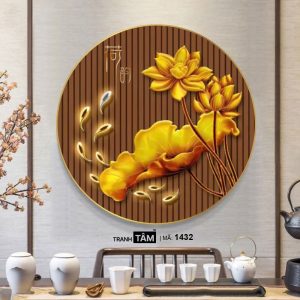 Alternative view of Hoa Sen | Tranh hộp đèn cao cấp | Mã tranh 1432 | Tranh TÂM