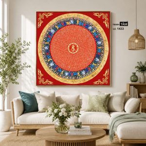 Tranh Mandala (Mạn-đà-la) | Tranh hộp đèn cao cấp | Mã tranh 1433 | Tranh TÂM - Ảnh 3