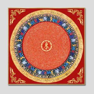 Tranh Mandala (Mạn-đà-la) | Tranh hộp đèn cao cấp | Mã tranh 1433 | Tranh TÂM