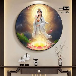 Quán Thế Âm Bồ Tát | Tranh hộp đèn cao cấp | Mã tranh 1434 | Tranh TÂM - Ảnh 5